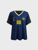 Women's Clothing Retro Fashion Letter Printing Casual Loose T Shirt Tops_ecoleips.com