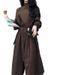 Women's Lightweight Long Trench Coat - Solid Color Casual Elegant Overcoat For Office & Daily Wear_ecoleips.com