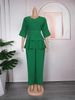 Women's Clothing Chiffon T Shirt + Pants Two Piece Suit_ecoleips.com