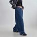 American-style Spring Vintage Blue Versatile Classic Simple Wide-leg Jeans Slimming Floor-length Pants For Women_ecoleips.com