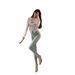 Light-colored High-waisted Butt-lifting Jeans For Women, 2023 Spring/summer, Stretchy, Slim-fit, Frayed Hem Skinny Pants_ecoleips.com