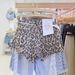 Leopard Print High-Waisted Denim Shorts for Women Summer 2026 European American Style Irregular Ripped And Frayed Wide Leg Hot Pants_ecoleips.com