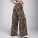 Aria Basics European And American Cross-Border Autumn Winter New Leopard Print Straight Printed High Waist Long Wide Leg Pants_ecoleips.com