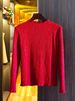 Women's Clothing Stand Collar Long Sleeve T Shirt Pleated Top_ecoleips.com