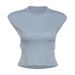 Summer Slim Fit round Neck Top for Women Temperament Hot Girl Back Hollowed out American Fashion Short Wholesale 2025_ecoleips.com
