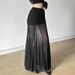 European And American Style Cross-Border 2024 Spring New Women's Solid Color Slim Street Fashion High Waist Bodycon Mesh_ecoleips.com