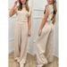 Summer Backless Evening Dress Jumpsuit For Women Solid Color Casual Straight Leg Trousers Long Pants_ecoleips.com