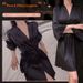 Aria Basics Bao Fei's New European And American High-end Pure Desire Style Deep V Pajamas, Sexy Lace-up Bathrobe, Can Be Worn_ecoleips.com