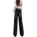 New Autumn And Winter Korean-style Jeans, Fleece-lined, Thickened, High-waisted, Slimming, Loose-fitting, With A_ecoleips.com