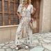 Women's Clothing New Style Elegant High Waist Printed Casual Fashion Suit_ecoleips.com