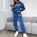 Women's Clothing Autumn And Winter New Letter Printing Hooded Sweatshirt Fashion Temperament Sweatpants Suit_ecoleips.com