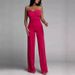 Women Sexy Slim Fit Strapless Straight Wide Leg Tube Top Jumpsuit Dress Versatile Party Night Out Clubwear_ecoleips.com