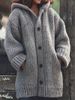 Women's Longline Hooded Cardigan Sweater - Soft Cotton Blend, Oversized Fit, Casual & Elegant For All Seasons_ecoleips.com