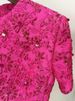 K New European And American Celebrity Fashion Rose Pink Series Heavy-duty Nail Bead Short Sleeved Dress_ecoleips.com