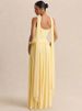 Mozision U Neck With Scarf Backless Sexy Maxi Dress Women Elegant Sleeveless Bodycon Pleated Club Party Long Dress Female_ecoleips.com