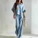 Breathable Short Sleeve Shirt And Wide-Leg Pants 2-Piece Womens Set Casual Loose Fit Summer Outfit_ecoleips.com