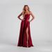 Elegant Backless Bodycon Dress With Waist Tie - Sexy Slim Fit Long Formal Gown For Women - Red_ecoleips.com