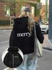 "Women's Letter Print Hooded Sweatshirt – Winter Fleece-Lined Thickened Pullover, Oversized Streetwear Top"_ecoleips.com