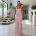 TW861 Women's Summer Fashion Color Block Backless Striped Dress European American Style Camisole Fresh Vacation Ready_ecoleips.com