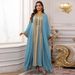 Women's Clothing Summer Lace Ribbon Stitching Robe Two Piece Set With Belt Chiffon Dress_ecoleips.com