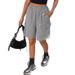 New Women's Casual Plaid Shorts Street Hip Hop Style Summer Loose Fit Wide Leg Bottoms_ecoleips.com
