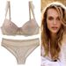 2022 New Sexy 70 75 80 85 90 95 BCDE Cup Women Floral Bra & Brief Sets Push Up Bow Underwear Female Lingerie_ecoleips.com