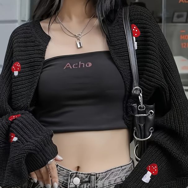 Cross-border European And American Women's Fashion New Style Hot Girl Design Printed Knitted Sweater Cardigan_ecoleips.com