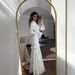 European And American Cross-Border 2024 Spring Gentle Style Fresh Floral Ruffle Long Dress_ecoleips.com