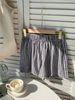 Retro Print Dopamine Color Casual Shorts for Women Plaid Stripes Versatile Loose Fashion Pants 2025 Cross Border Style_ecoleips.com