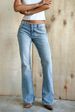 Women's Clothing High-Waisted Slightly Flared Jeans For Women Fashionable And Versatile Spring Autumn Elastic Denim_ecoleips.com