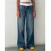 Women's Clothing Simple Mid Waist Non Elastic Straight Denim Trousers_ecoleips.com