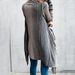 Elegant Striped Fringe Cardigan Sweater - Oversized Scarf Collar Longline Wrap, Soft Cotton Blend, Boho Chic Style For Women_ecoleips.com
