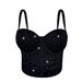 Women's Clothing New Multi Color Pleated Gathered Bra Cup Suspenders Comfortable Vest Top Fishbone Bra Outer Wear_ecoleips.com