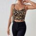 European And American Leopard Print Spaghetti Strap Camisole, Feminine Summer Outerwear, Inner Layer, Hot Girl Style Top_ecoleips.com