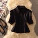 Women's Clothing Summer Suit Niche Versatile Irregular Suspenders Puff Sleeves Inner Short Sleeved Shirt Two Piece Suit_ecoleips.com