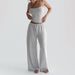 Women's Clothing Women's Spring And Summer Summer Solid Color Sleeveless Backless Sexy Suspenders Trousers Suit Female_ecoleips.com