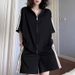 Zip-Up Tracksuit Set For Women - Chic Stand Collar Jacket & Shorts Two-Piece Outfit Coordinated Set_ecoleips.com