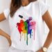 Cross-border Plus-size New Women's T-shirt, Urban Girl Short-sleeve T-shirt_ecoleips.com