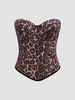 Aria Basics Aria Basics Luo Qiuguo European And American Style Leopard Print Velvet Tube Top Vest Camisole White Versatile Outerwear Sexy Slim_ecoleips.com