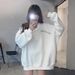Real Shot Of Foreign Trade Women's Crew Neck Sweatshirt Without Hood, Thin For Spring And Autumn, 2024 New Early Autumn_ecoleips.com