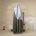 NISA Arab High Quality Women's Clothing Flash Gradient Polyester Muslim Abaya Four Piece Set_ecoleips.com