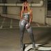 Women's European American Style Slim Fit Two Piece Set U Neck Solid Color Top With Hip Lifting Trousers Fashion Autumn Winter_ecoleips.com