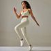 Seamless Knitted Yoga Backless Tank Top Running Breathable Quick-Dry Sports Wear High-Waist Hip-Lifting Fitness_ecoleips.com