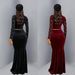Women's Elegant Rhinestone Bubble Top Long Skirt Two Piece Set Fashion_ecoleips.com