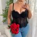 Lace Corset Bustier Top – Sheer Mesh & Boning Support (Sexy Lingerie-Inspired, Strappy Bralette For Clubbing Or Layering)_ecoleips.com