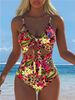 Women's Swimwear Swimming Suit Beach Outfits Summer Beach Festival Vacation Travel Sexy Luxury Modern One Piece Bodysuits_ecoleips.com
