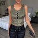 European And American Style Women's Artistic Pirate Vest Lace-Up Tank Top Casual Bohemian Fashion_ecoleips.com