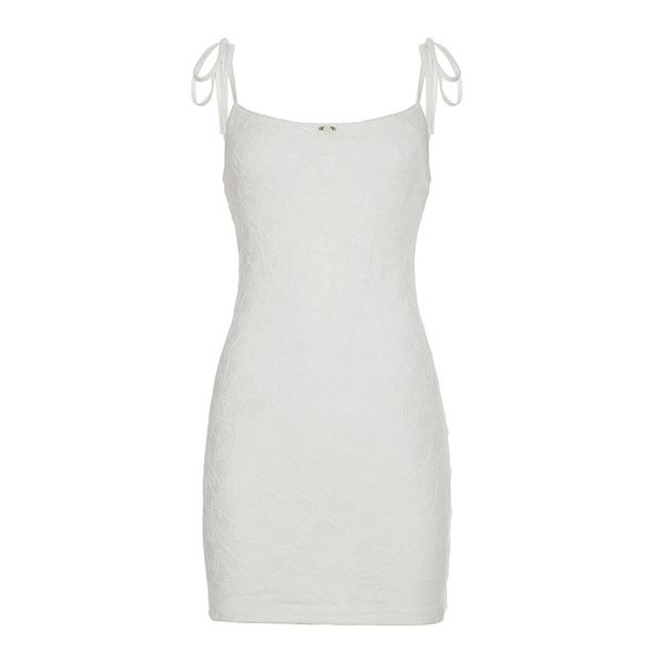 Spring Summer European American Women's Clothing, Sweet And Spicy Style, Solid Color Lace Camisole Dress, Fashionable,_ecoleips.com