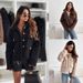 Women's Clothing Short Casual Single Button Loose Fit Cropped Wool Blend Coat Cardigan For Women - Casual Elegant Outerwear In Black, Coffee, Beige_ecoleips.com