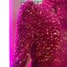 Women's Clothing Elegant Evening Gown With Hollow Out Design Perforated Neckline Heavy Sequins Long Sleeves Slim Fit Trendy Prom Dress_ecoleips.com